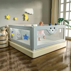 1,8 M x 2M x 2M, Barrera de seguridad para cama de valla de alta calidad para bebés patio de juegos para niños rieles de cuna valla de seguridad para niños