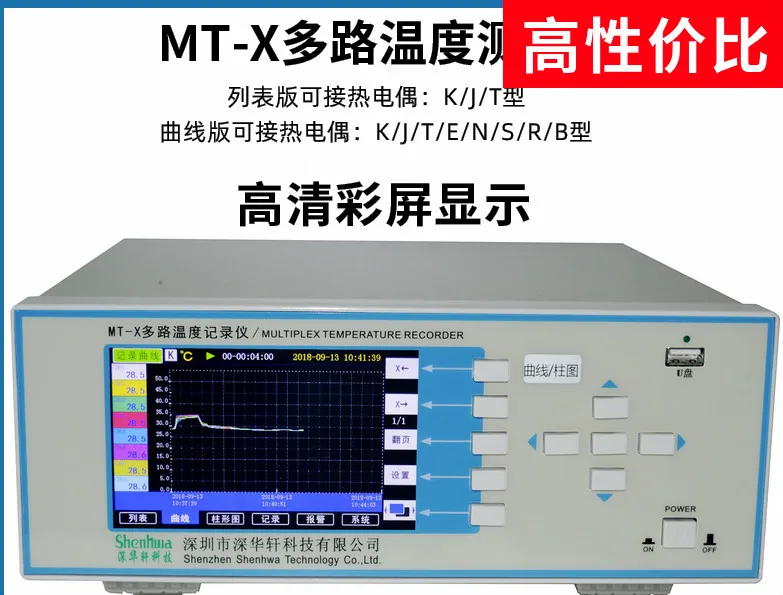 

MT-X Multi-channel Temperature Curve Recorder Thermostat