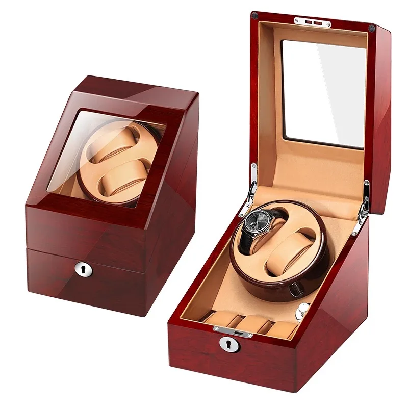 Двойные часы Winder Box Ewelry мотор механический-часы Winder шейкер часы дисплей автоматические часы Winder - Цвет: MQ-L0023-3