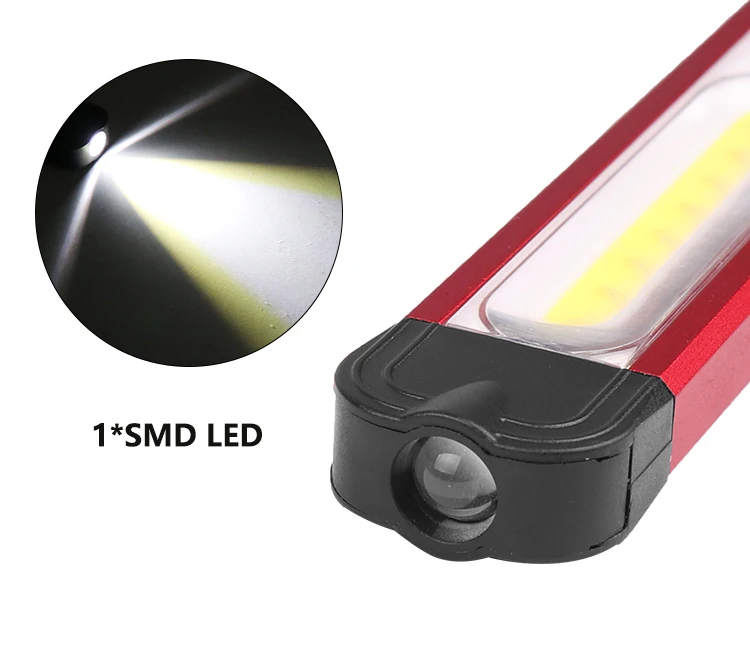 Супер яркий светодиодный COB рабочий светильник USB Перезаряжаемый белый или красный флэш-светильник Магнитный фонарь F светильник встроенный аккумулятор ручная лампа