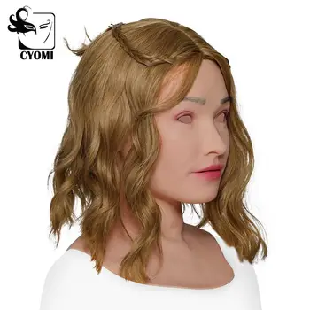 

CYOMI Brigitte lish Style 5G Material upgrade in summer silicone artificial head mask Transsexual Soft comfortable mask