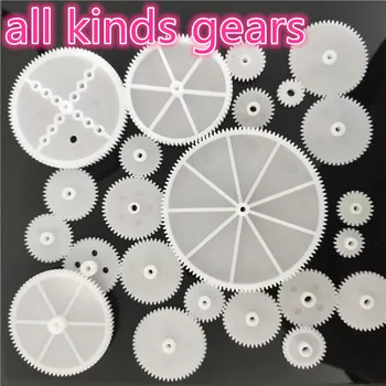 

All kinds of M0.5 Plastic Single Layer Gears ABS Motor Shaft Teeth Gear DIY Toys Robot Helicopter Parts Dropshipping