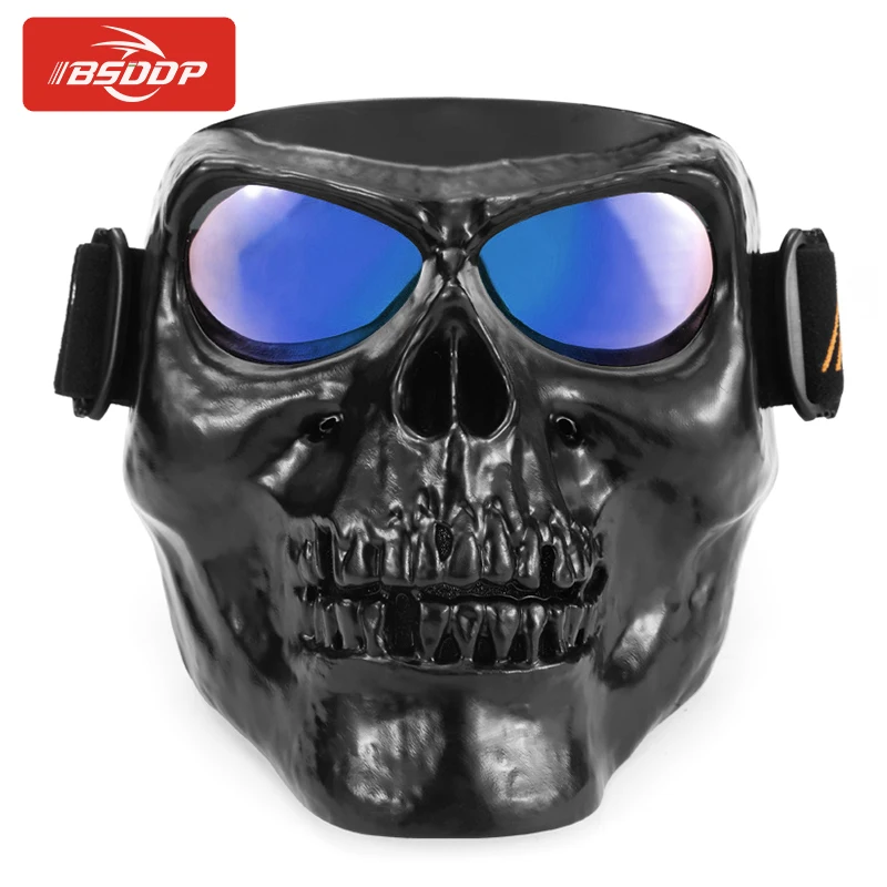 BSDDP Motorcycle Goggles Helmet Mask Outdoor Riding Motocross Skulls Windproof Wind Glasses Sandproof Goggle Kinight Equipment | Автомобили