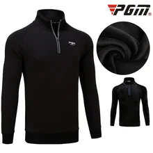 PGM рубашка для гольфа мужская с длинным рукавом теплая одежда для гольфа зимняя утепленная футболка для гольфа Спортивная одежда для улицы