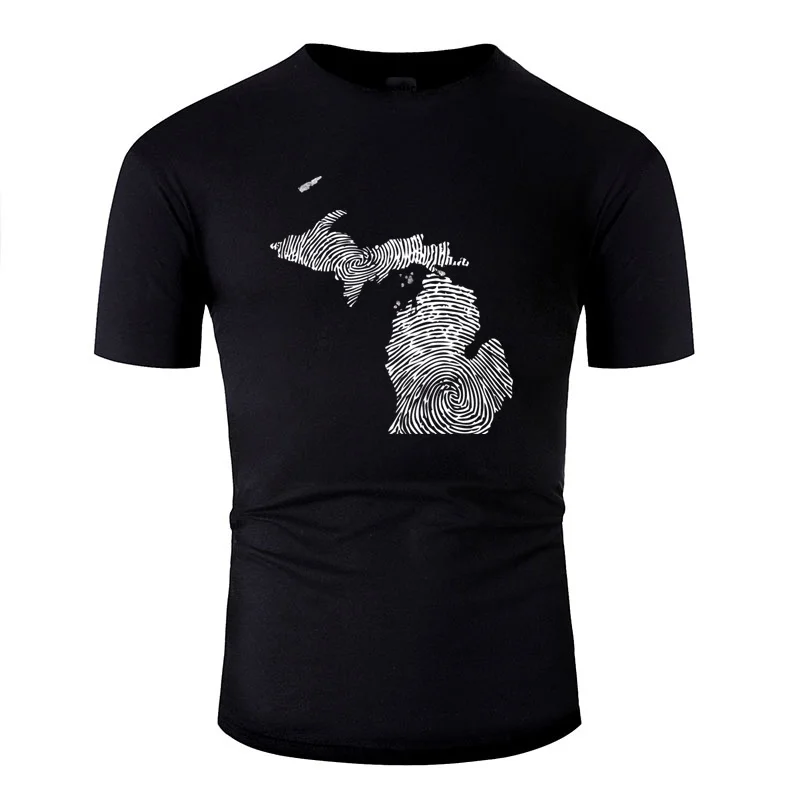 Вязанный наряд Милая футболка с принтом «Michigan Mitten», отпечаток пальца «Pride» Мужская футболка с круглым вырезом для мальчиков и девочек Женская футболка размера плюс S-5xl в стиле хип-хоп