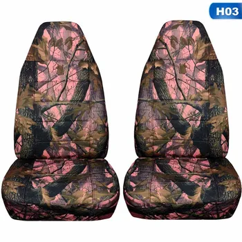 

New Style Hunting Camouflage Car Seat Covers Front Seat For SUV Pickup Seat Cover Waterproof Interior Accessories For Jeep