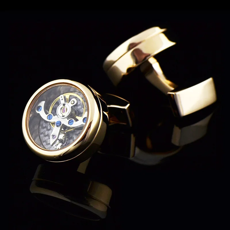 

InBev First-Line Rose Gold Tourbillon Watch Movement French Cufflinks Sleeve Nail 1021 Cufflinks/991772