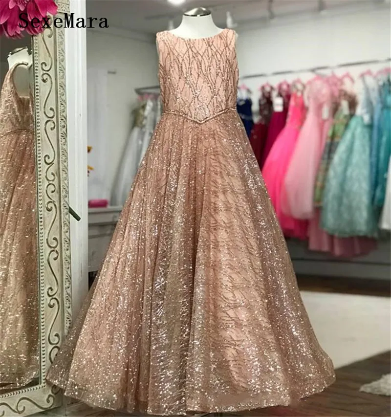 Sparkling Glitter Tulle Pageant Dresses 