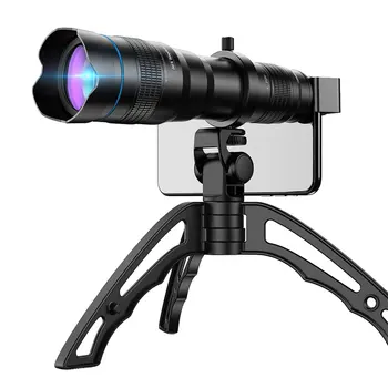 

Photography Telephoto Lens Kit Portable High Power Adjustable Easy Install Travel With Tripod Smart Phone Fishing 36x HD Concert