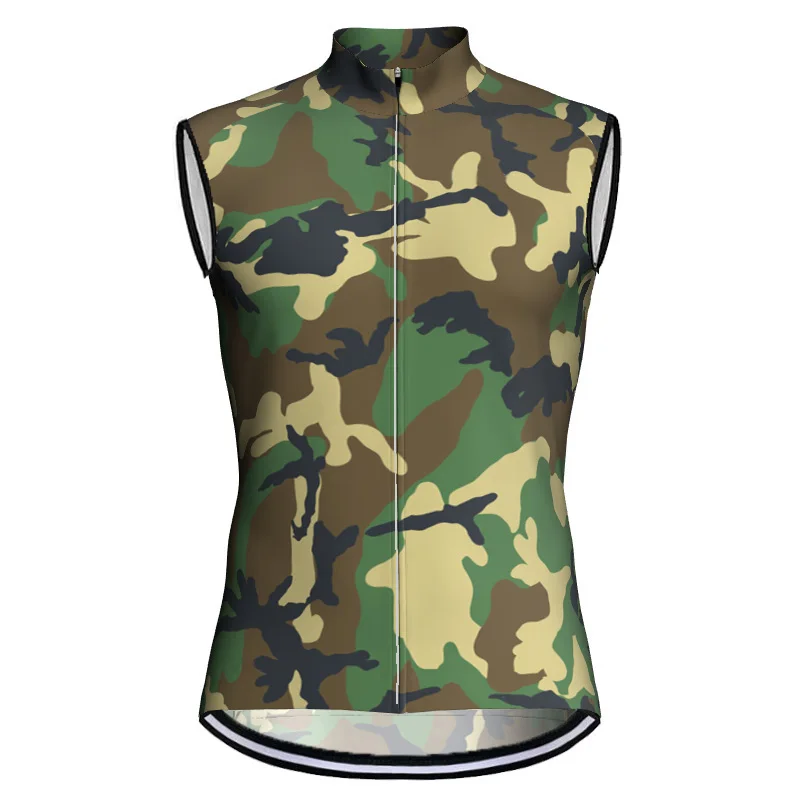 Camo Vest Sleeves Cycling Jerseys For Wear Race Road MTB Maillot