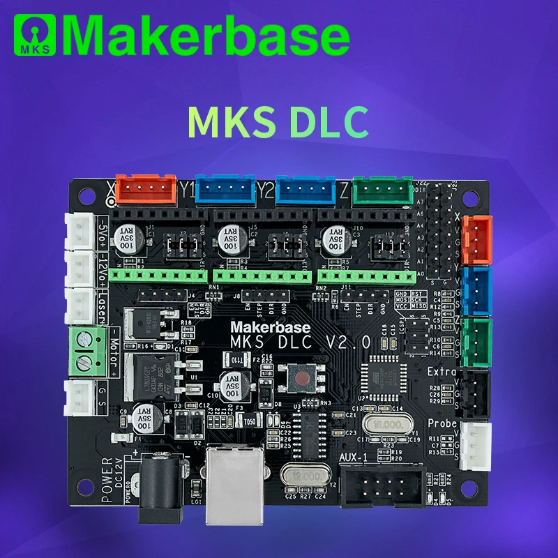 Makerbase электронным управлением для моторов МКС DLC плата контроллера GRBL лазерной