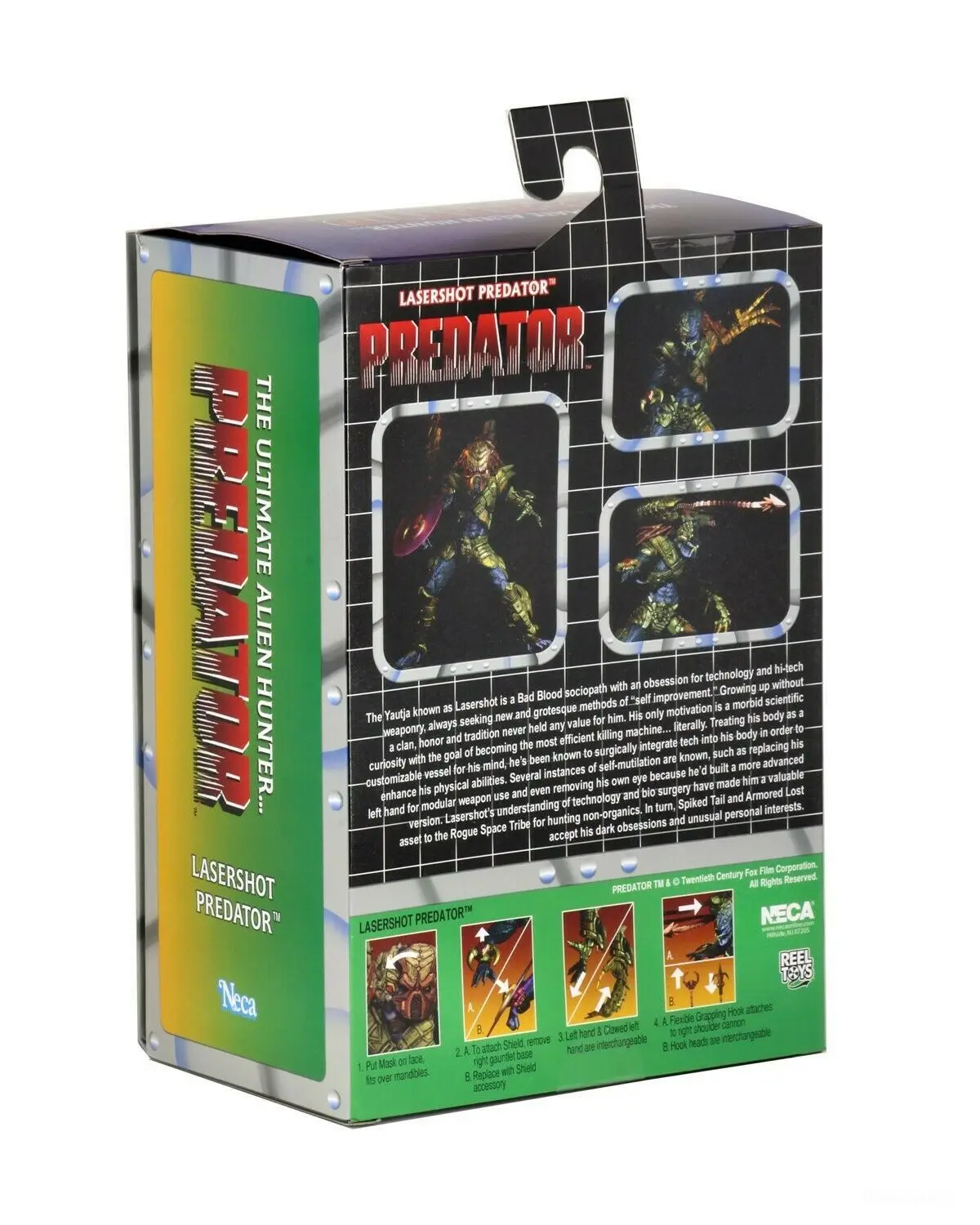 Original o Predador o Caçador Final com Led Figura de Ação Neca Alienígena Trageting Olho Collectible Modelo Brinquedo Pvc 5 Neca original o predador o caçador alienígena