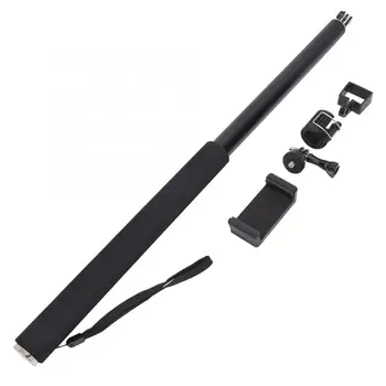 

3m Long Selfie Stick Extension Rod Aluminium Alloy Telescopic 6 Sections with mobile phone clip for DJI OSMO Pocket Sport Camera