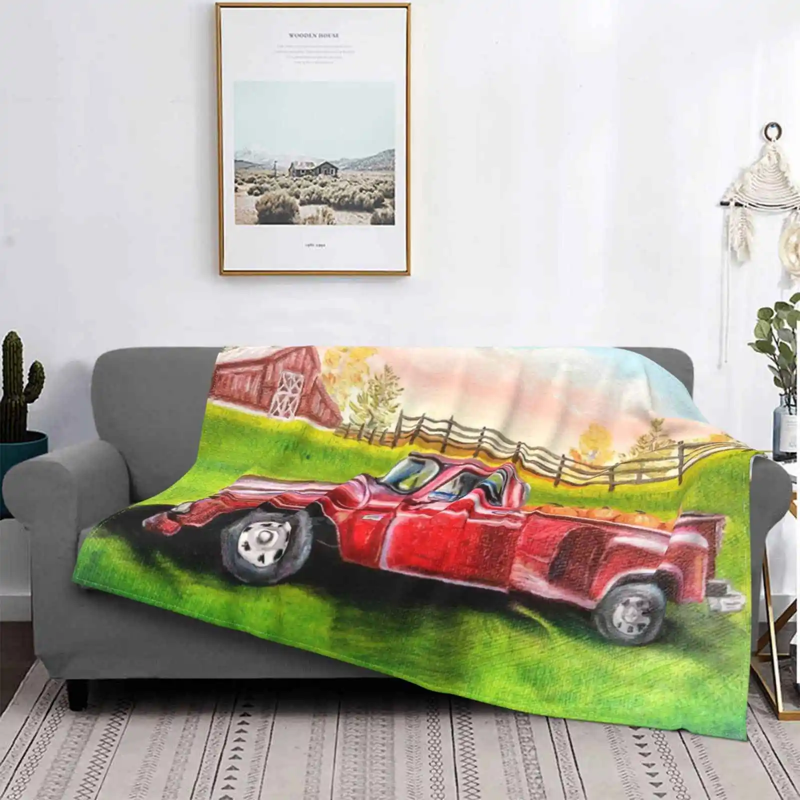 

Old Truck On A Farm Best Selling Room Household Flannel Blanket Chevy Truck Old Truck Farm Country Chevy C10 Vintage