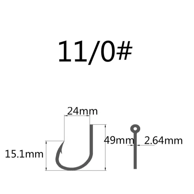 50pcs Mustad Hooks Jig Bait Deep Ocean  10827np# 4X Strong  Barbed Fishhook  Pesca Anzol Iron Board M