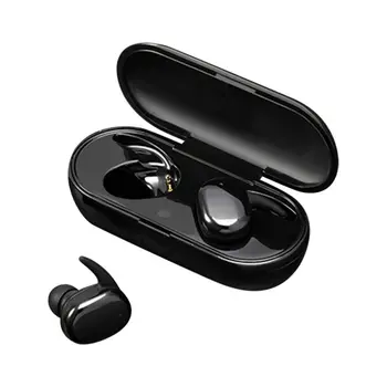 

Wireless Headphone Stereo Effect For Bluetooth 5.0 Mini Touch Control Stereo TWS Headset With Charging Case Black/White