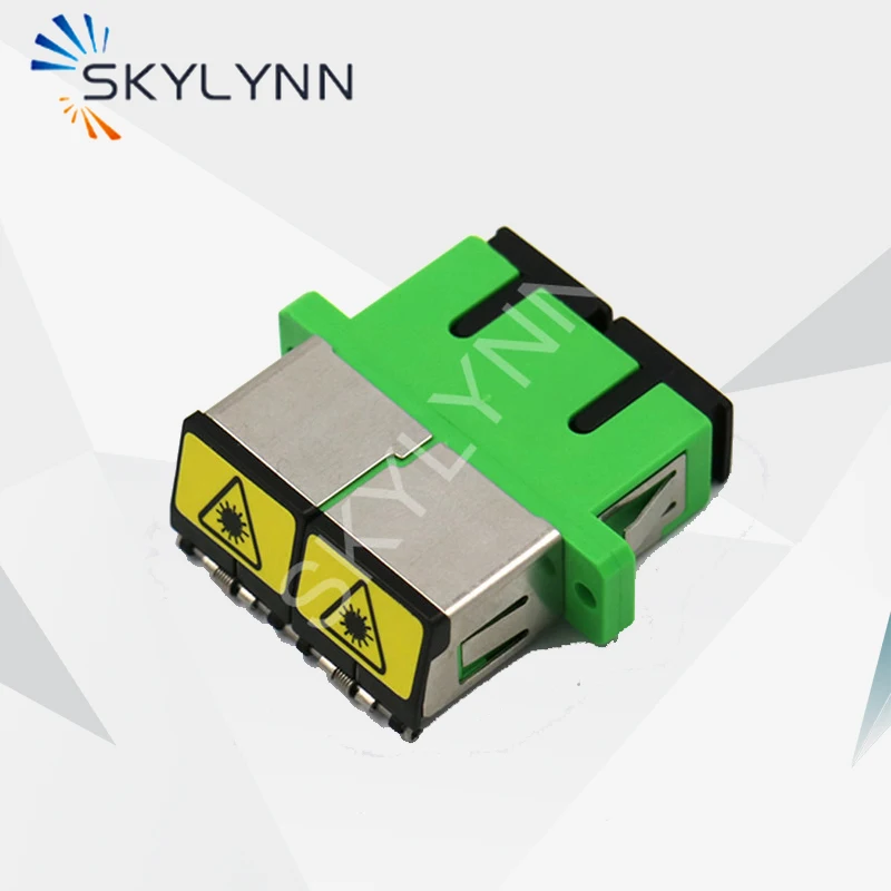 ConnectX-3 멜란옥스 VPI 듀얼 포트 QSFP 이더넷 어댑터 CX354A MCX354A-FCBT 8 새로운 도착 SC/APC 셔터 특수 이중 광섬유 어댑터, 셔터가있는 새로운 유형 SC/APC 플립 커플러