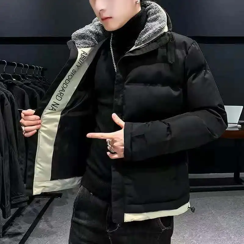 2021 new fashion Men Winter Jacket Men Fashion Thick Warm Parkas Fur White Duck Down Coats Casual Man Waterproof Down Jackets