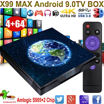 XGODY X99MAX Android 9.0 TV Box Amlogic S905X2 Quad-Core 64bit Wifi Bluetooth Media Player 4k HD HDMI 2.0 4GB 32GB Set Top Box
XGODY X99MAX Android 9.0 TV Box Amlogic S905X2 Quad-Core 64bit Wifi Bluetooth Media Player 4k HD HDMI 2.0 4GB 32GB Set Top Box
