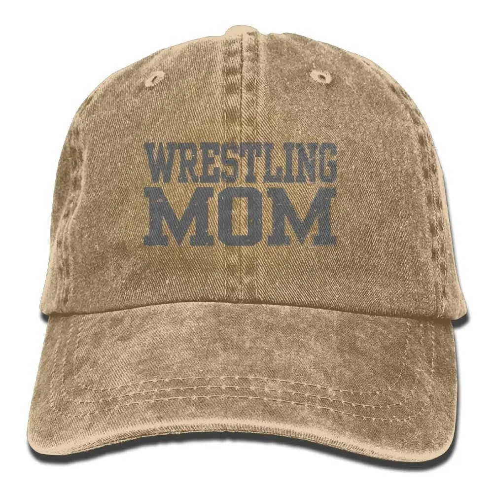 Wrestling MOM 3 джинсовая кепка Регулируемая Мужская низкая бейсболка