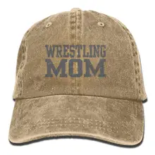 Wrestling MOM 3 джинсовая кепка Регулируемая Мужская низкая бейсболка