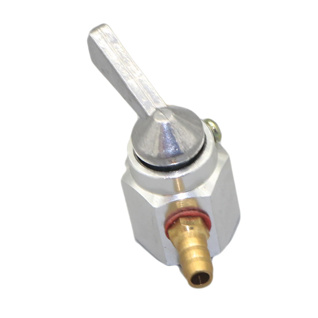 Silver Fuel Gas Switch Valve Petcock for Motorcycle Pit Quad Dirt Bikes ATV Go-Kart