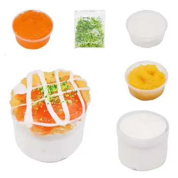 

DIY Doughnut Crystal Slime Fluffy Putty Mud Clay Kit Stress Reliever Kids Toy