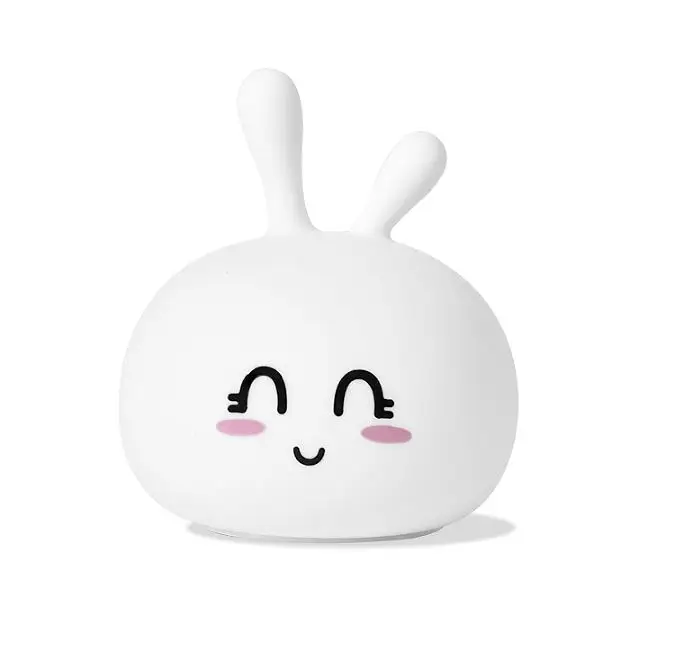 8 Светодиодный ночник милый Единорог кошка USB зарядка силиконовый мягкий мультяшный светильник спальня детский ночник детский подарок на день рождения игрушка - Испускаемый цвет: 8
