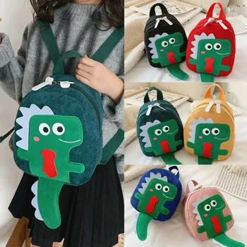 

Toddler Kids Children's Fashion Dinosaur Cartoon MINI Zipper Backpack Bag mochilas infantil bag girl