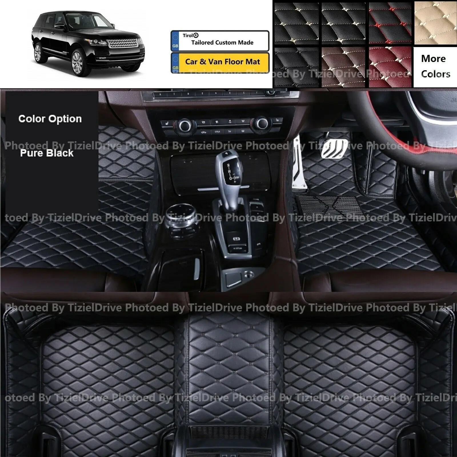 

Custom 3D PU Leather Car Floor Mat Set For Land Rover Range Rover Sport