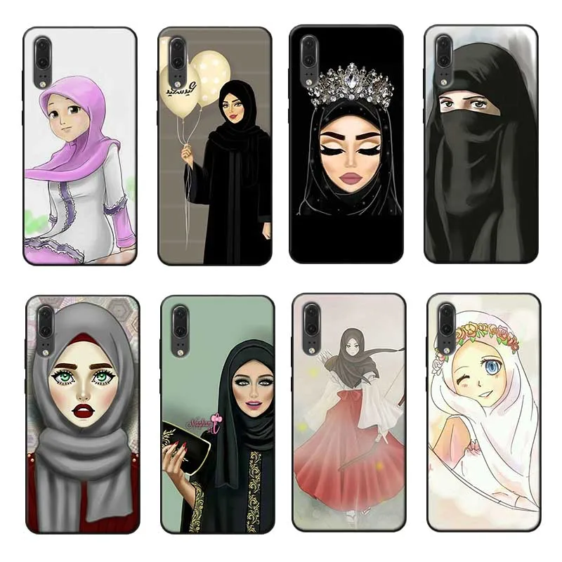 For huawei honor 9x pro 8x 10 20 lite Clear Soft Silicone Phone Case oriental women |