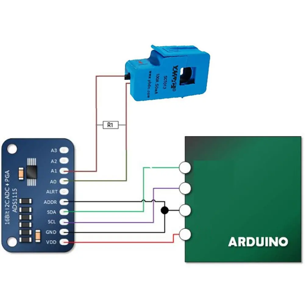 SCT-013-000 YHDC 30A 50A 100A выдвижной трансформатор тока SCT013000