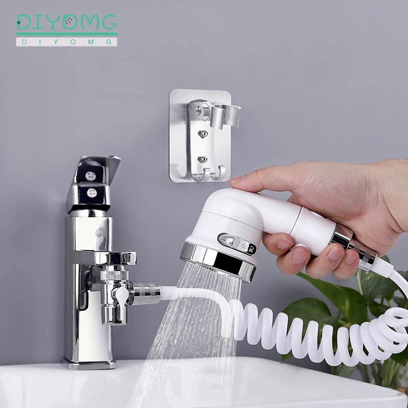 Bathroom Basin Faucet Extender Adjustable Washbasin External Shower