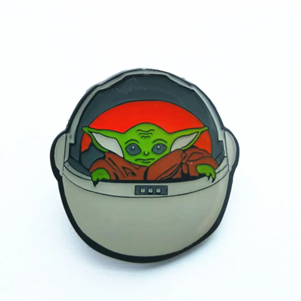 HBSWUI Sta war Baby Brooch Bag Clothes Lapel Pin Cartoon Comics Badge TV Series Fshion Metal Jewelry Gifts for Woman Girl Boy | Украшения и