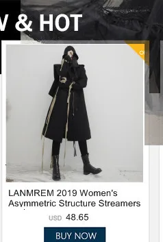 LANMREM, осень и зима, новая модная однотонная однобортная куртка с кукольным воротником и рукавами-фонариками, Длинная ветровка для женщин PB554
