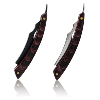 

Folding Wooden Handle Scraper Shaving Knife Razor Stainless Steel Men