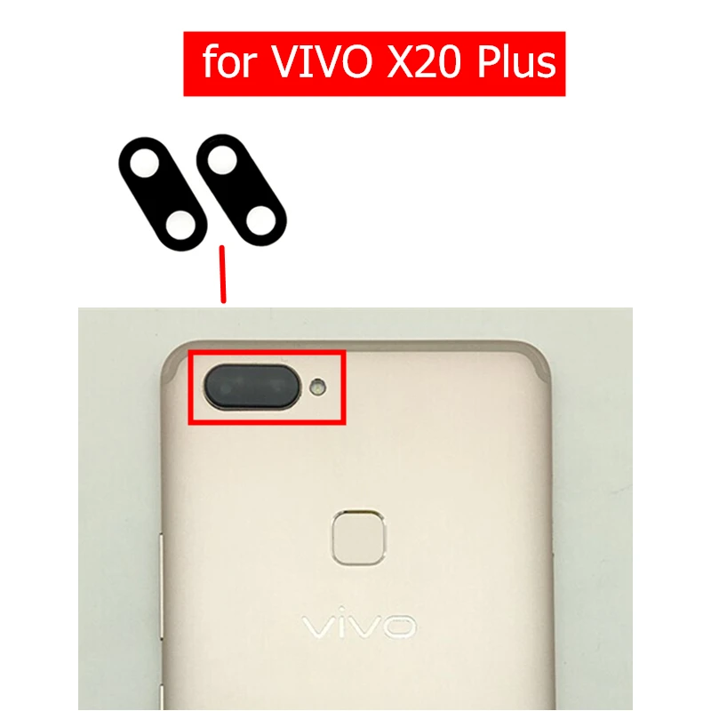 Стеклянный объектив для камеры VIVO X20 Plus Задняя стеклянная линза с клеем запасные