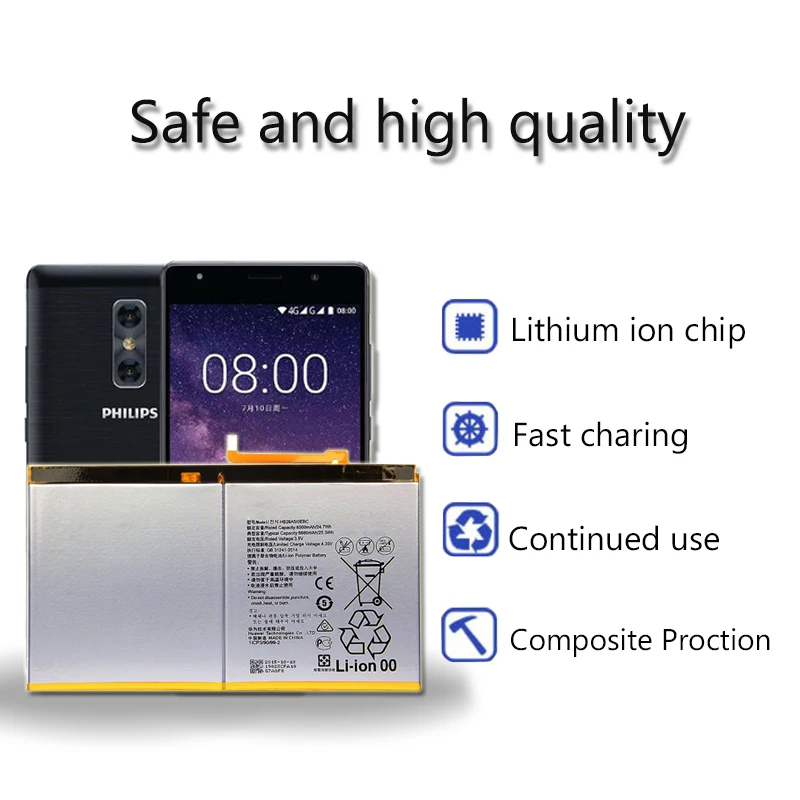 Замена батареи планшета HB26A510EBC для huawei MediaPad M2 10 плоский сотовый M2-A01W M2-A01L 6660mAh