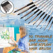 Товары Для рукоделия paint ing 10 Artist paint ing кисти Для Рисования масляные Акриловые Плоские& tip paint Kit Набор Для Рисования Прямая поставка#10