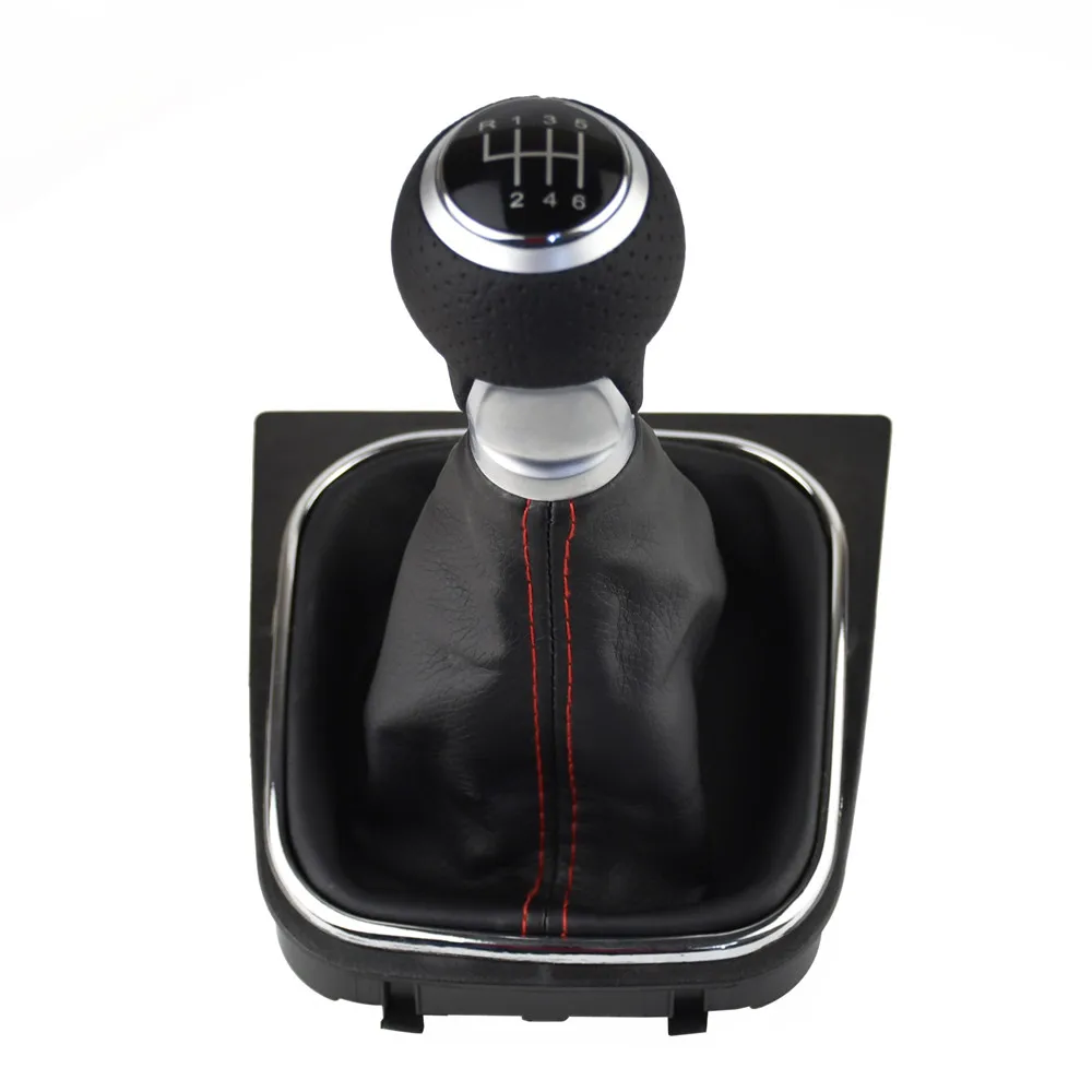 6 Speed Для V-W Volkswagen Golf 5/6 MK5/6 Scirocco(2009) Octavia 5/6 скорость Автомобильная липучка рычаг переключения ручного рычага переключения передач головка рукоятки - Название цвета: 6 Speed