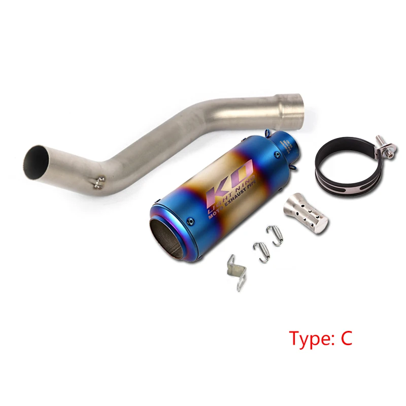 2008-2020 Ninja ZX10R Slip-on Exhaust Set Motorcycle Maid Pipe 51mm Mufflers Removable DB Killer Escape Reserve Catalyst Steel - - Racext 21