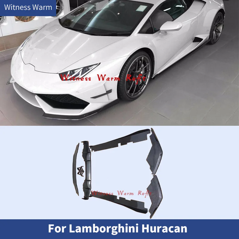 

Carbon Fiber Front Bumper lip Splitter Rear diffuser side skirts apron rear spoiler For Lamborghini Huracan LP610 LP580 Body kit