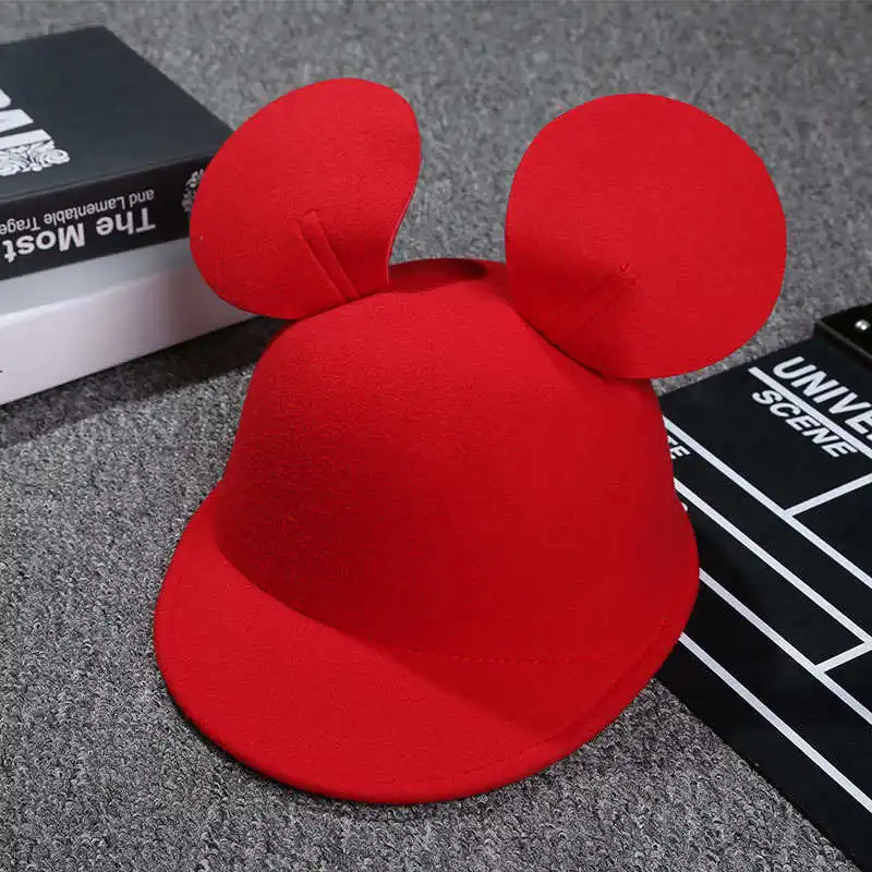 D Disney дети взрослые мультфильм уши шляпа для конной езды Кепка Солнцезащитная шляпа Микки Мауса - Цвет: D