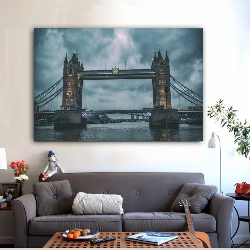 

RELIABLI ART Building Posters Architecture Landscape Canvas Painting Wall Art Pictures For Living Room Bedroom PostersAnd Prints