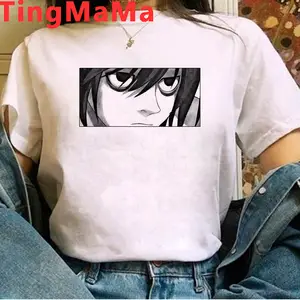 Ryuzaki Vintage Women TShirt Death Note Light Yagami Ryuk Anime O Neck  Girls Tops 100% Cotton Lady T Shirt Funny Fashion Gift - AliExpress