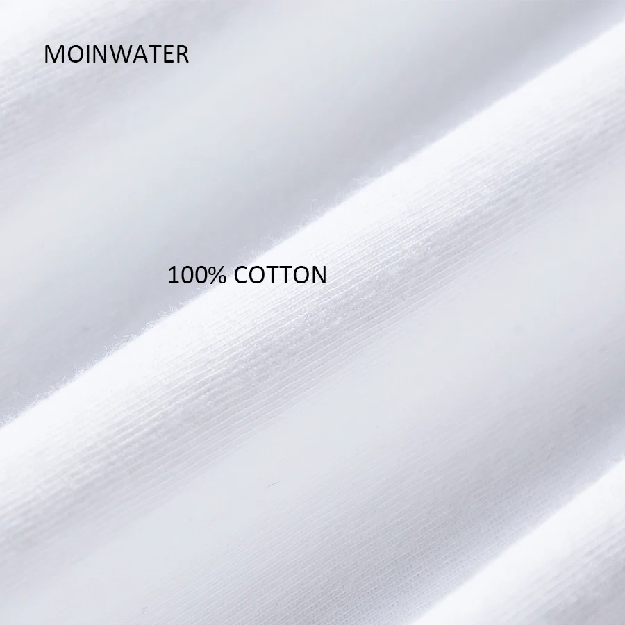 MOINWATER новые женские модные футболки женские хлопковые белые черные футболки и топы женские уличные повседневные футболки MT1943