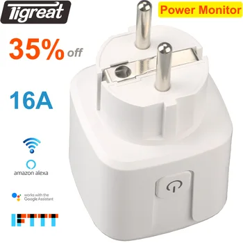 

Wifi Socket Smart Plug EU 16A Timer Remote Control Wireless Power Socket for Tuya APP Alexa Google Home Mini IFTTT Wi-fi Outlet