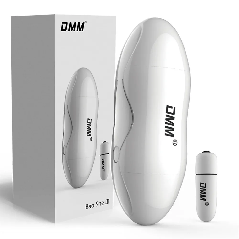 DMM Portable Double Hole Masturbation Cup Male Masturbator Soft TPE Oral Vaginal Vibrator Real Vagina Pussy Sex Toys for Men (3)