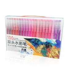 12/18/24/36/48/72/100 шт. Цвет двойной кончик кисти маркеры искусство воды Цвет для профессионального рисования картин школьные товары для рукоделия Манга