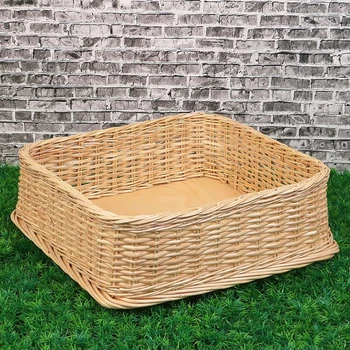 

Trade tray, plywood bottom, 40x40x13 cm, split vine 3426277